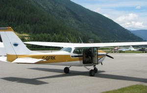The ‘research vessel’, a Cesna 172 plane, agile enough to get us close to the mountains and glacier.  The plane was so light that thermals clearly felt throughout the flight.